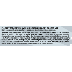 Real Pharm Best Cream 500g Mleczna Czekolada z Prażonymi Orzechami 